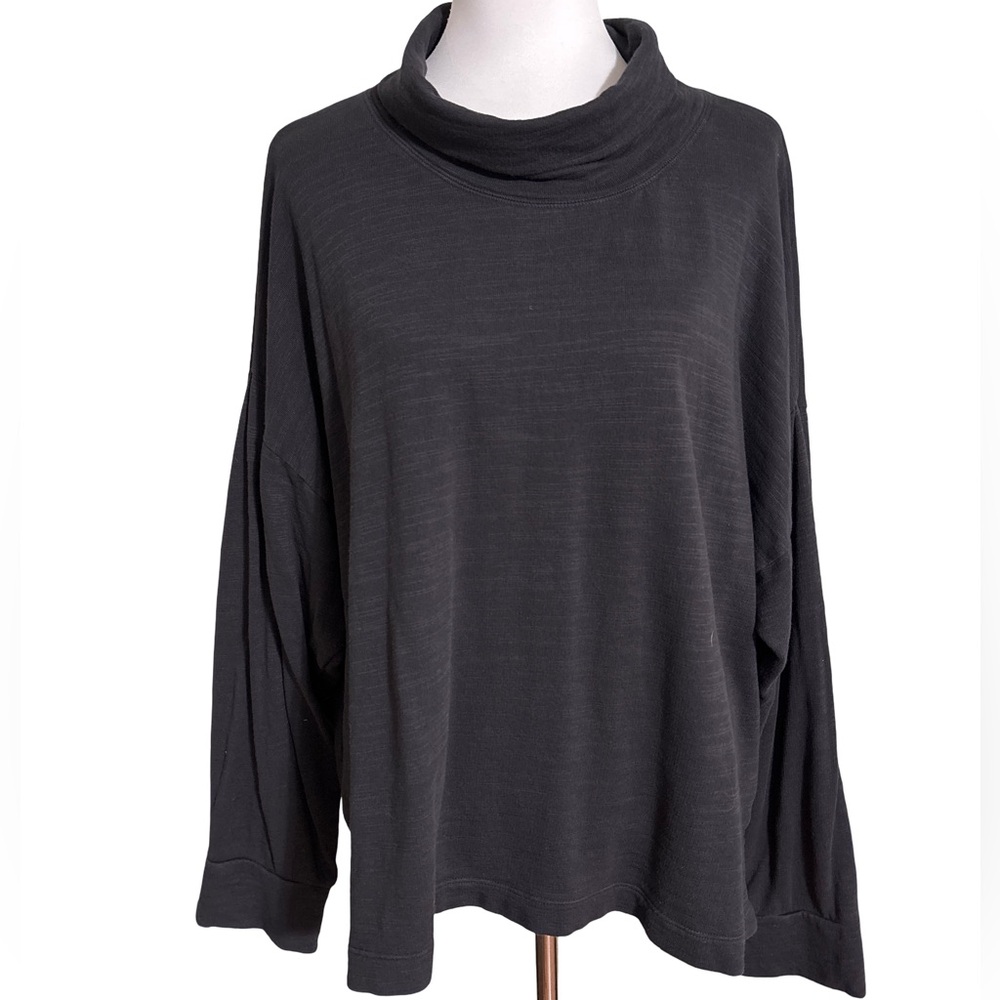 J Crew Charcoal Cowl Neck Sweater